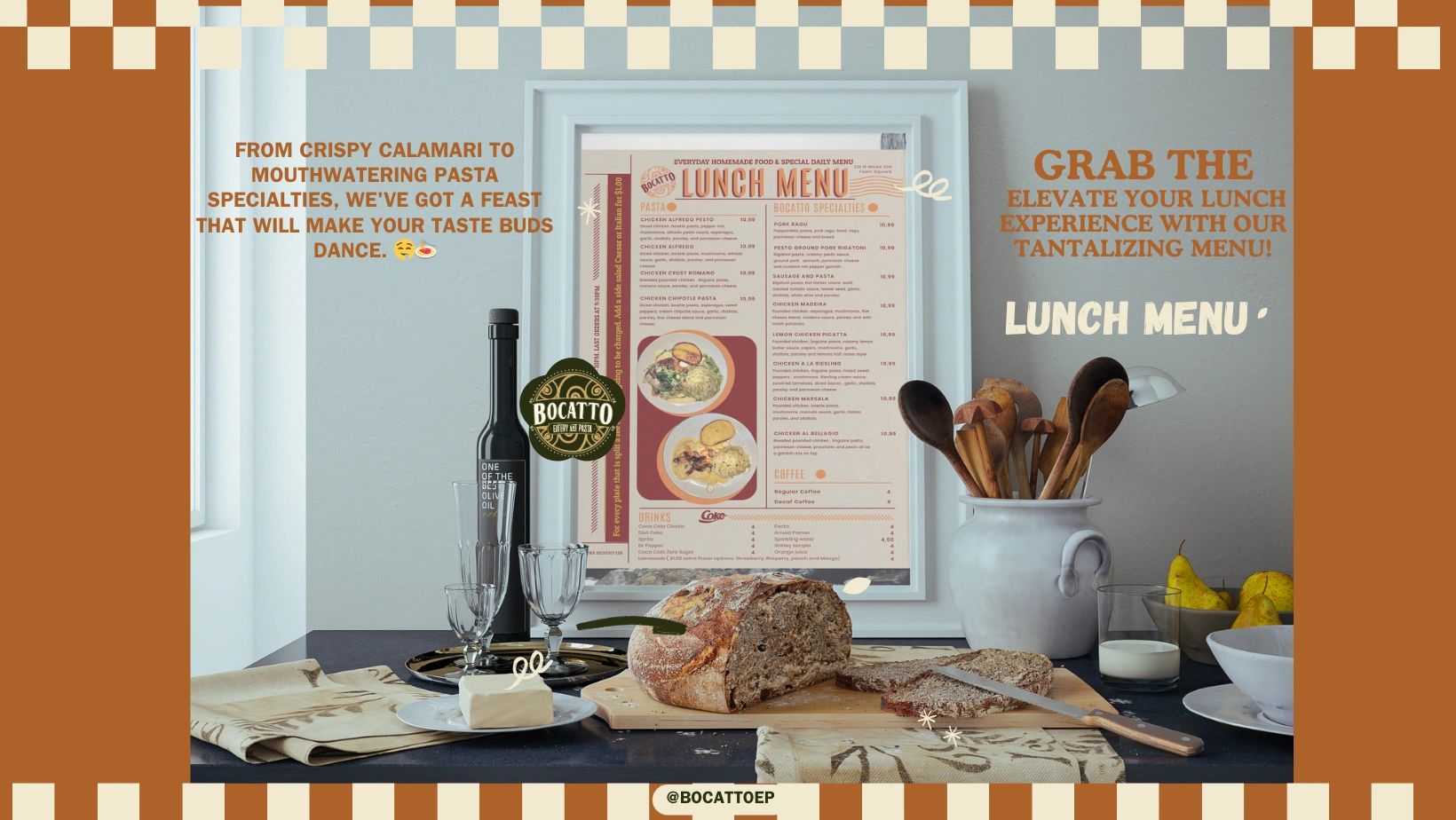 Bocatto eatery and pasta Italian Food Wichita, Kansas